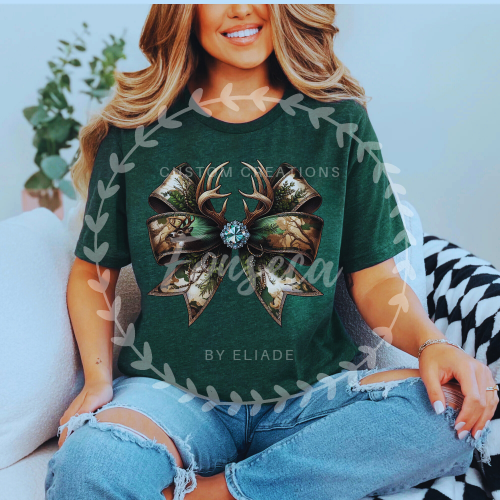 Camo Deer Antler T-Shirt Pre-Order