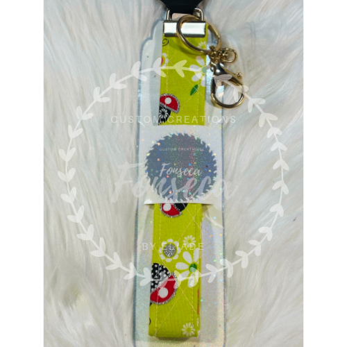 Custom Quilted Keychain Wristlets