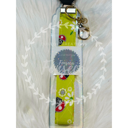 Custom Quilted Keychain Wristlets