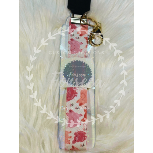Custom Quilted Keychain Wristlets