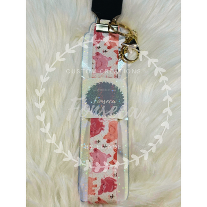 Custom Quilted Keychain Wristlets