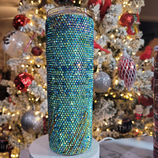 "As Is" 20-Ounce Stainless Steel Rhinestone Tumbler